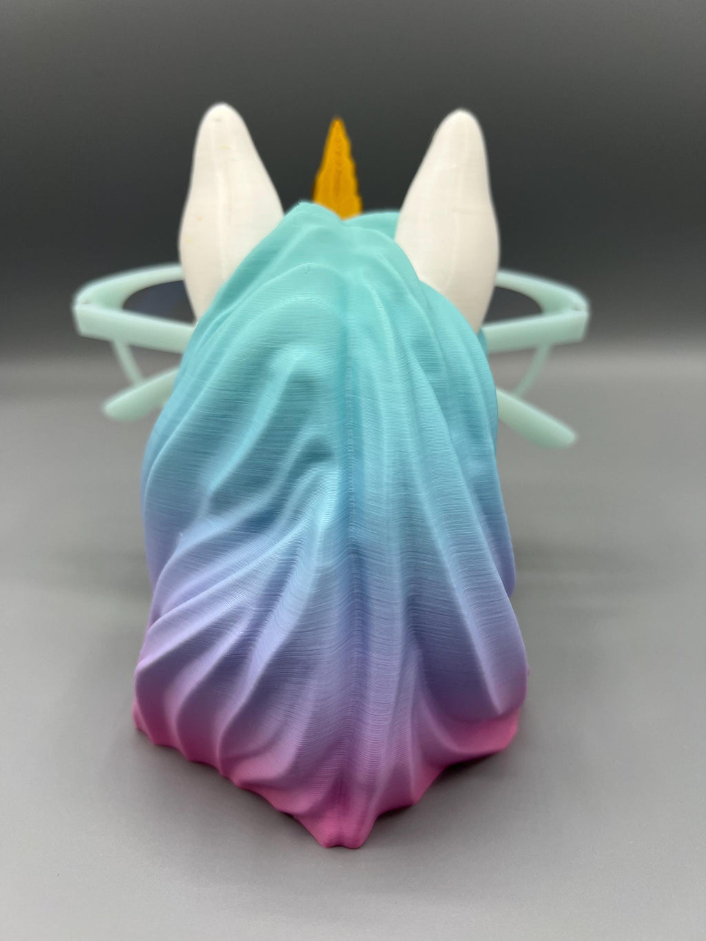 3D Printed Unicorn Eyeglass Holder: Rainbow Mane Desk Decor