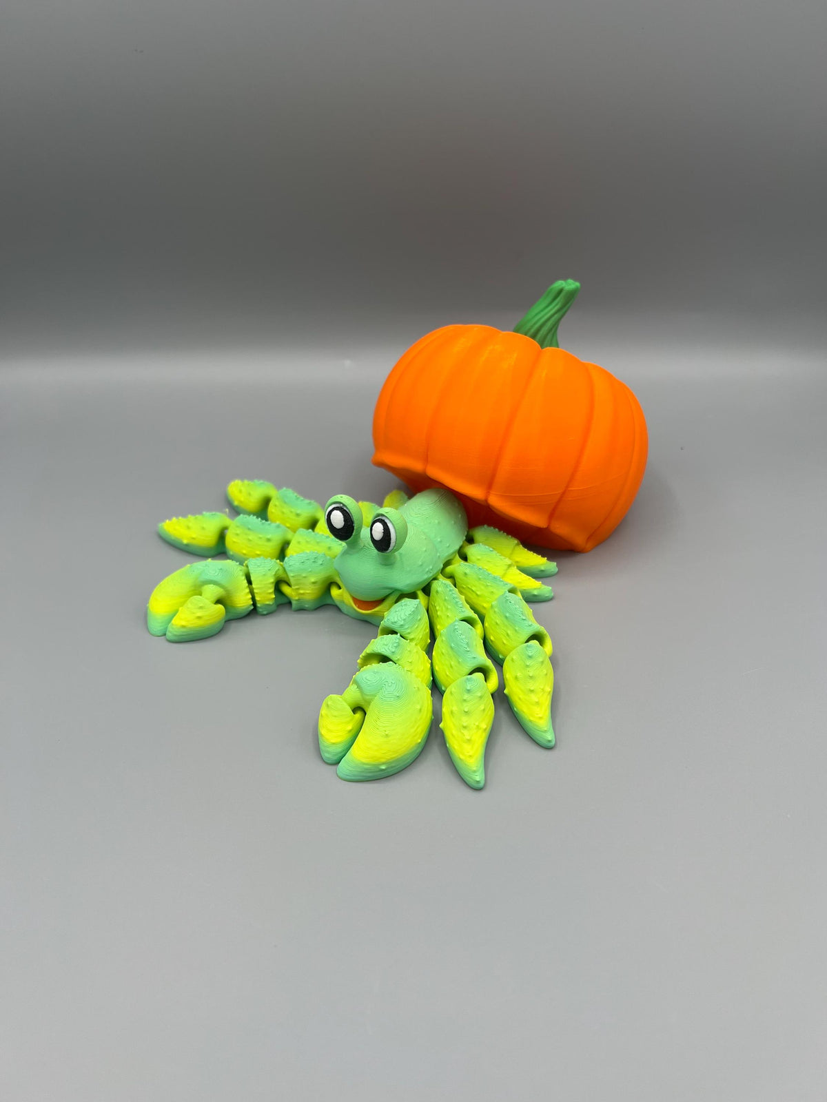3D Printed Articulating Hermit Crab: Halloween, Skull, or Trash Can
