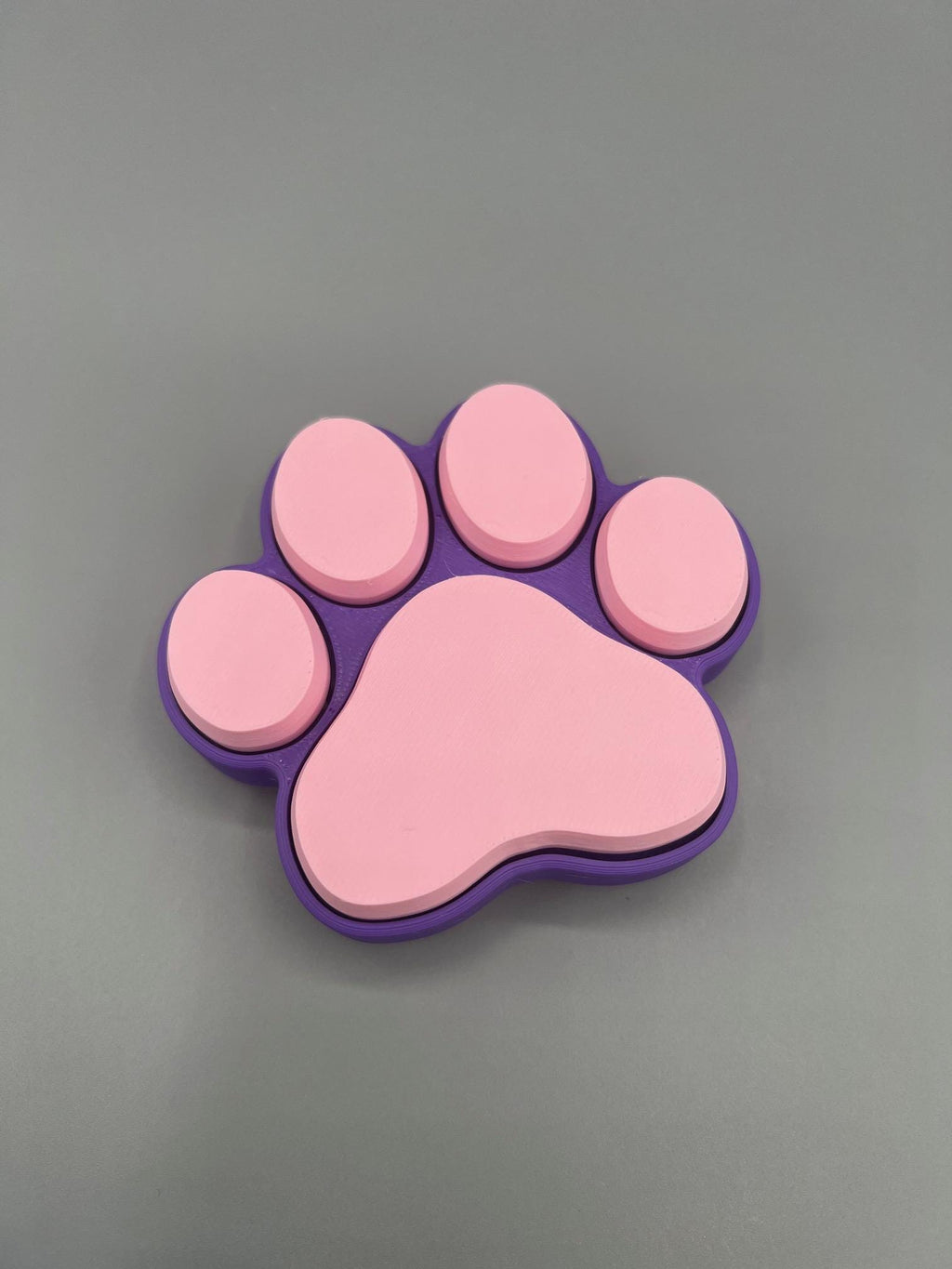 3D Printed Cat or Dog Paw Clicker Fidget Toy, 5 Switch Paw Fidget, ASMR Clicker, Sensory Toy, Pet Lover Gift, Customizable Keychain