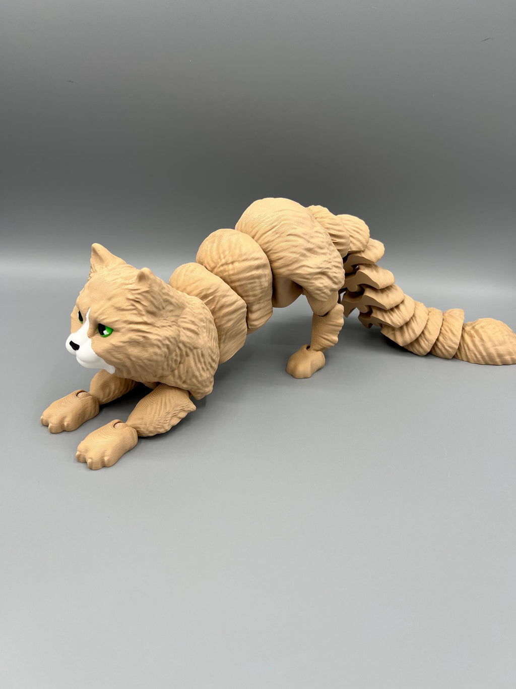 3D Printed Flexi Cat Toy: Articulating Long-Haired Fidget