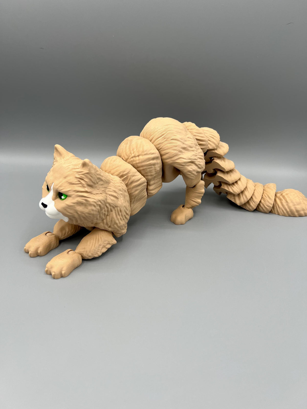 3D Printed Flexi Cat Toy: Articulating Long-Haired Fidget