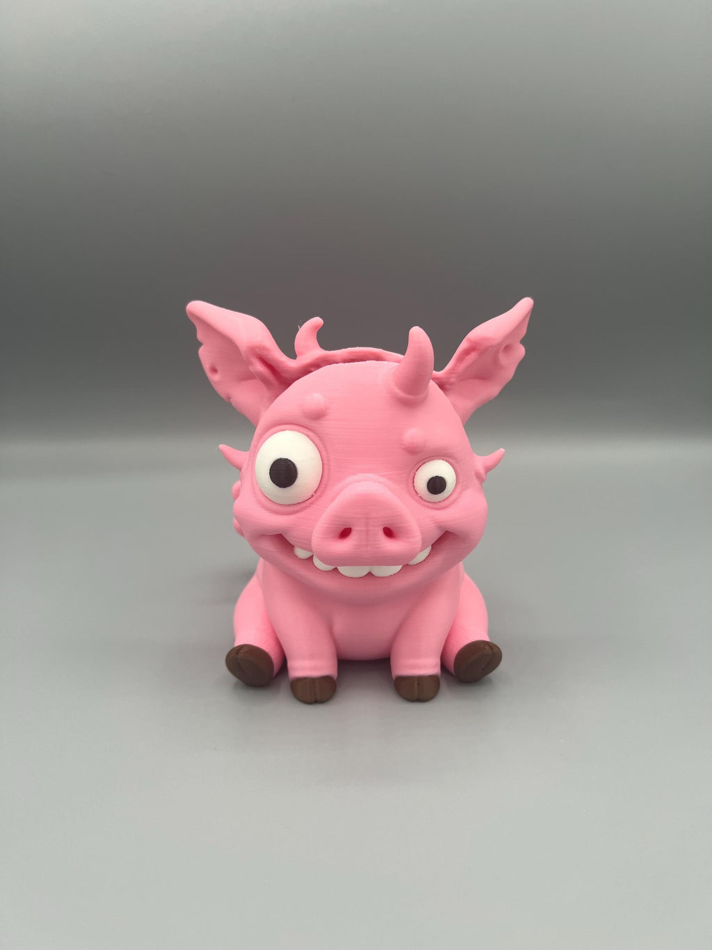 3D Printed Horror Pig Eyeglass Holder: Goofy Halloween Desk Decor