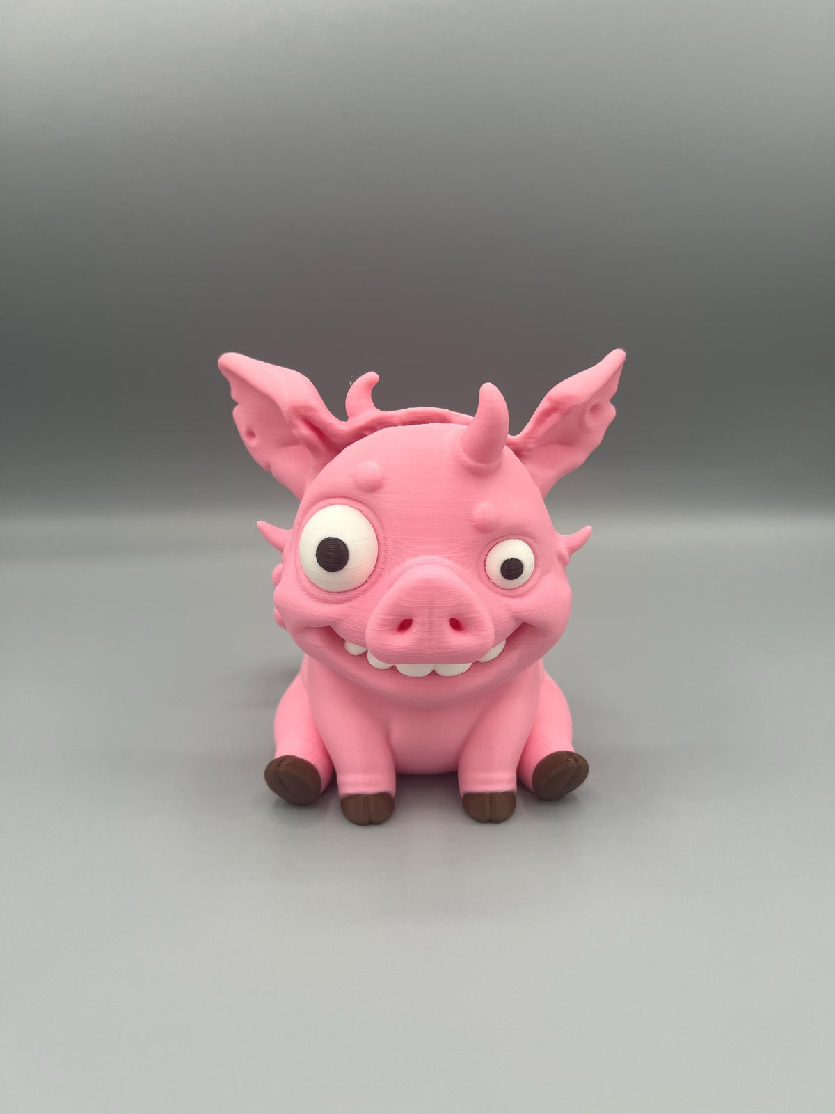 3D Printed Horror Pig Eyeglass Holder: Goofy Halloween Desk Decor