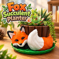 3D Printed Fox Succulent Planter - Whimsical Garden Decor