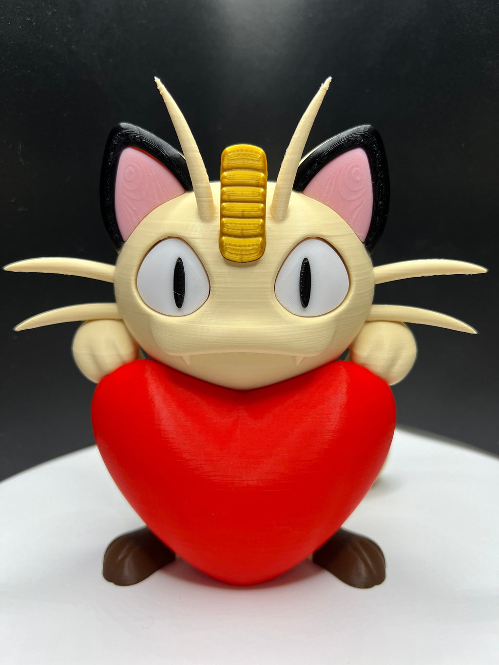 Heartful Cat Model - Valentines Gift - Gift for Pokemon Fans - Cat Heart - Cat Holding Heart - Anime Model - Anime Gift - Gift for Loved