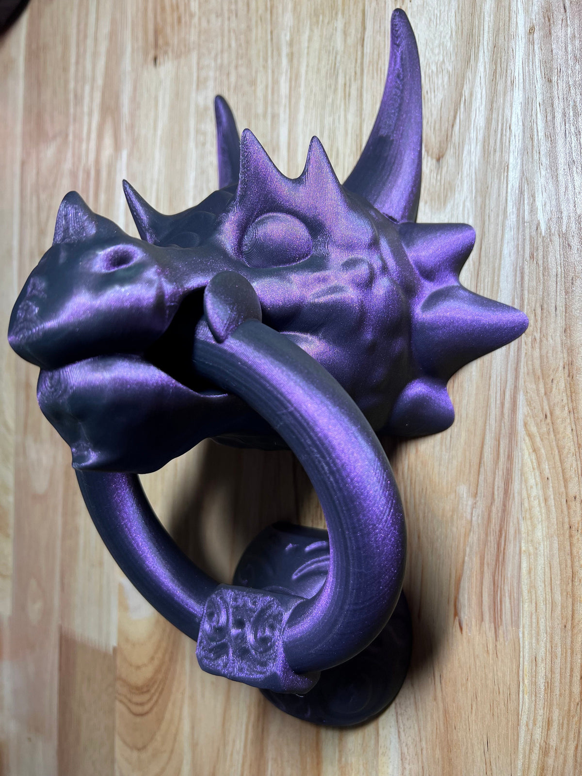 3D Printed Dragon Door Knocker: Medieval Home Decor