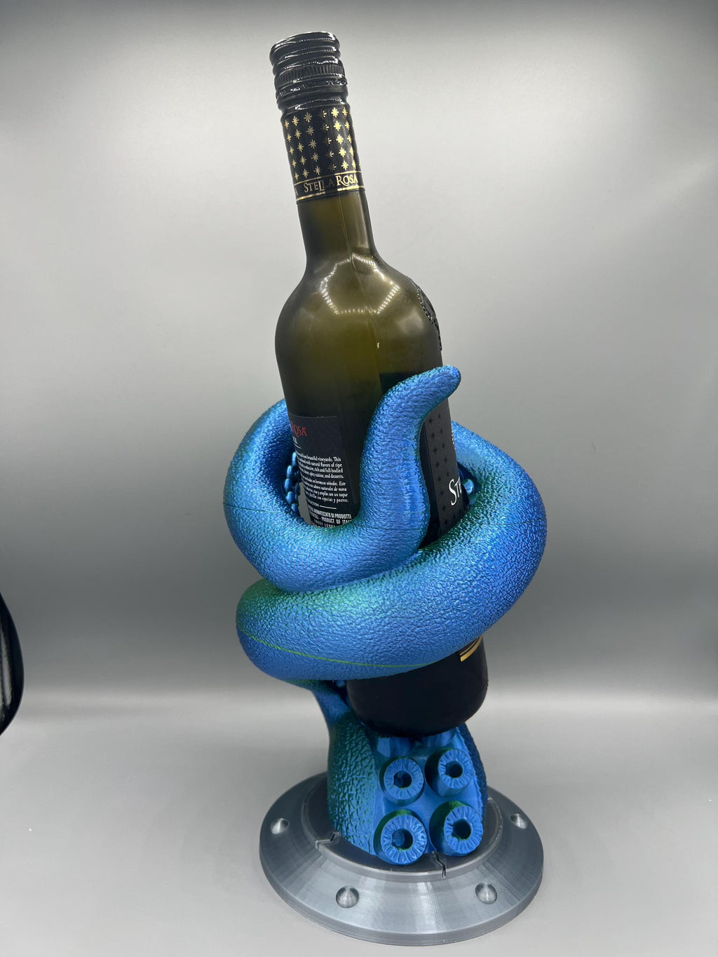 Octopus Tentacle Wine Bottle Holder: 3D Printed Nautical Decor