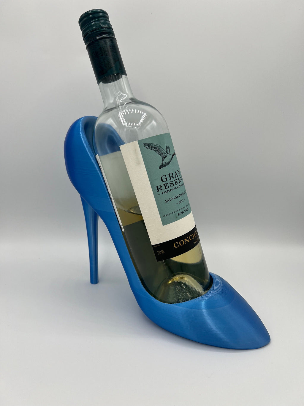 3D Printed Stiletto Heel Wine Bottle Holder: Novelty Drink Accessory