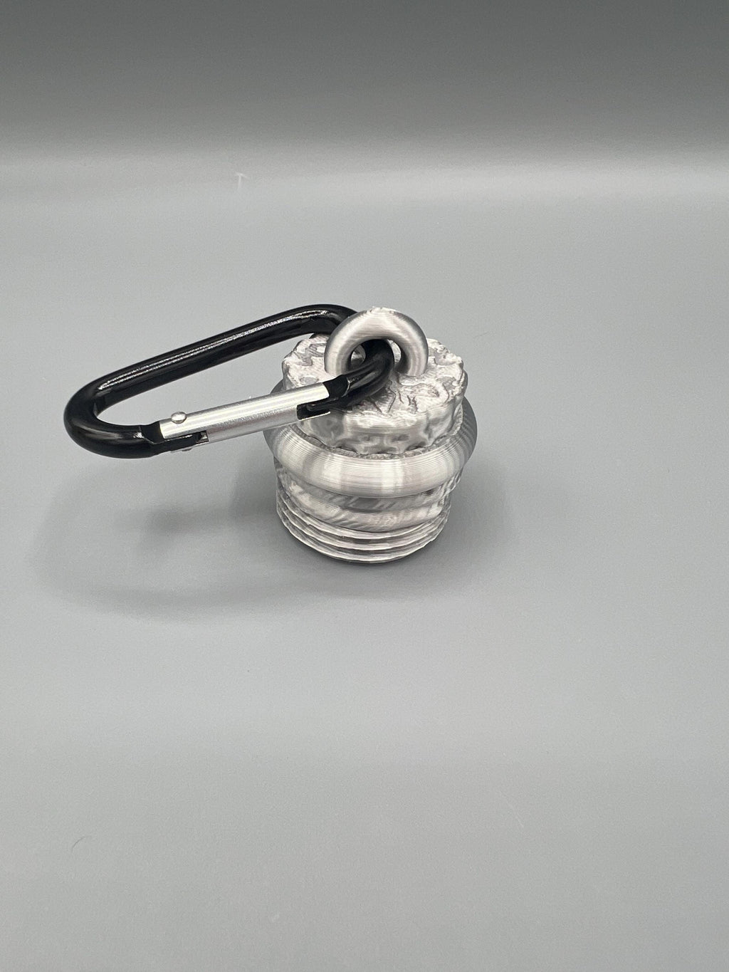 3D Printed Dog Poop Bag Holder: Paw Print Design, Carabiner Clip