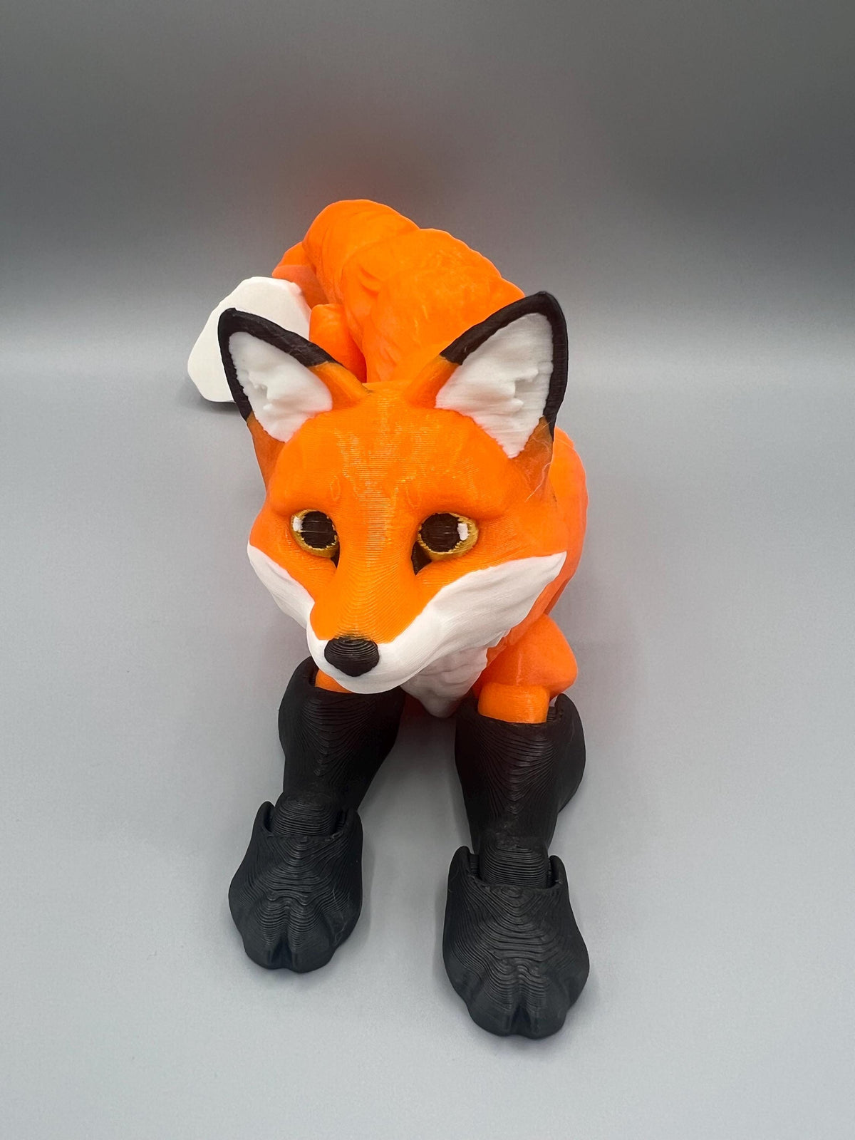 Articulating Flexi Fox Figurine: 3D Printed Poseable Fidget Toy