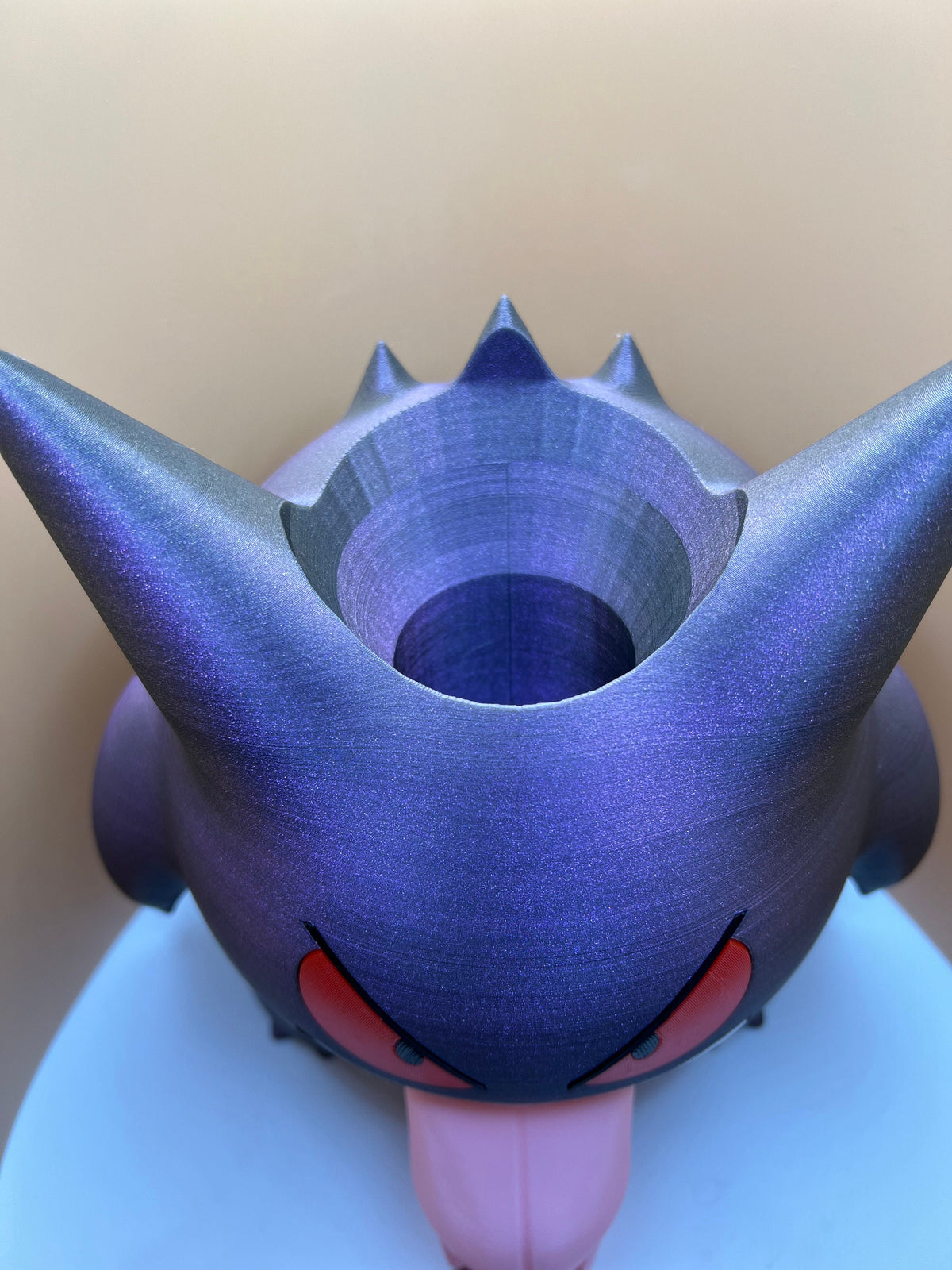 Gengar Themed Dice Tower 20mm - DnD - Gift for Pokemon Fans - Board Games - Dice Tower - Tile Games - Anime Fanart - Tongue Out - Dice