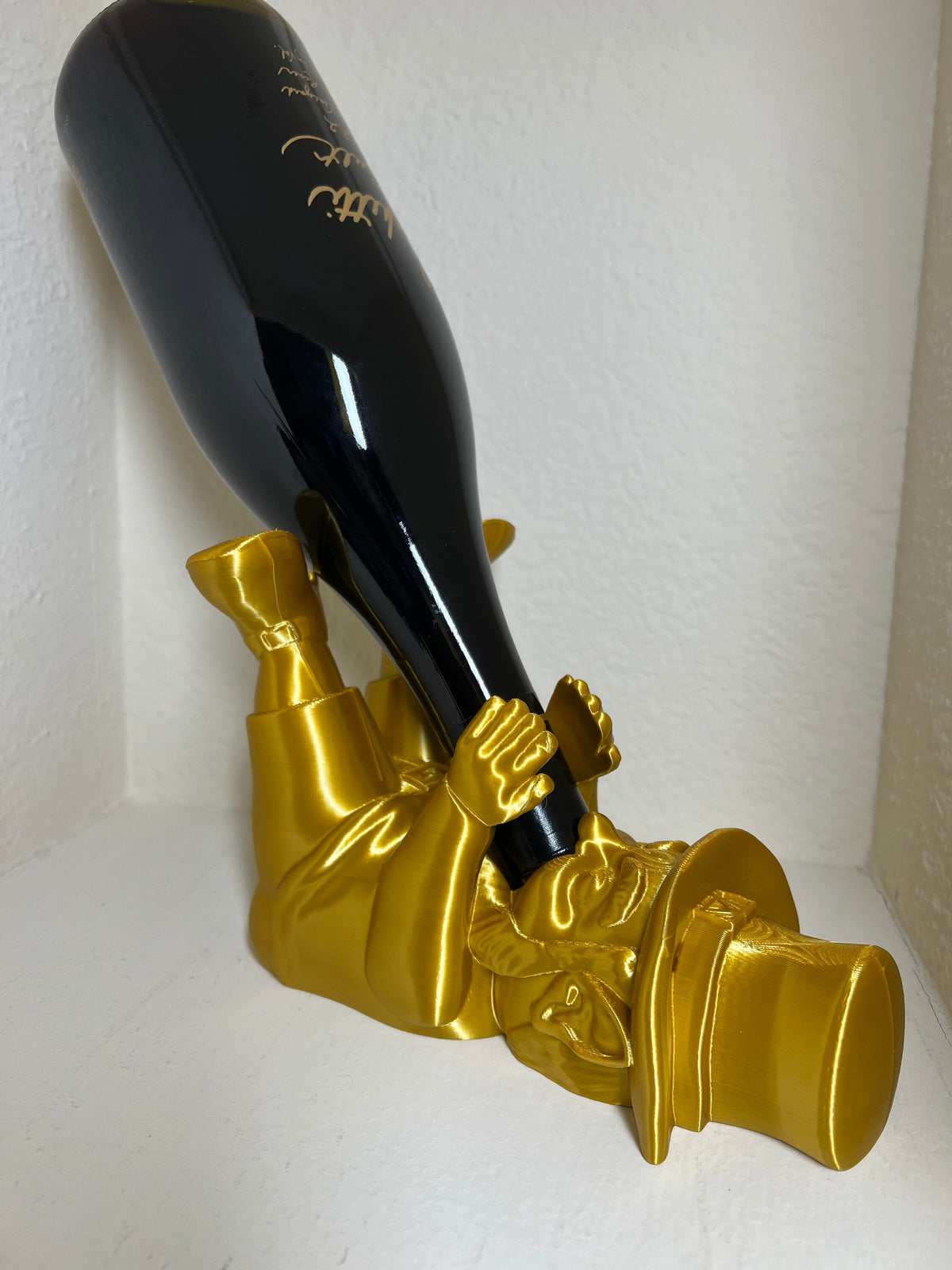 3D Printed Leprechaun Wine Bottle Holder: St. Patrick's Day Decor