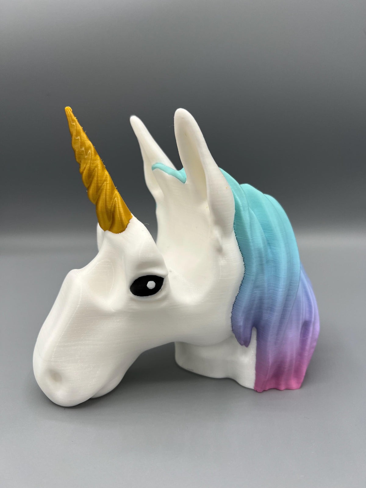 3D Printed Unicorn Eyeglass Holder: Rainbow Mane Desk Decor