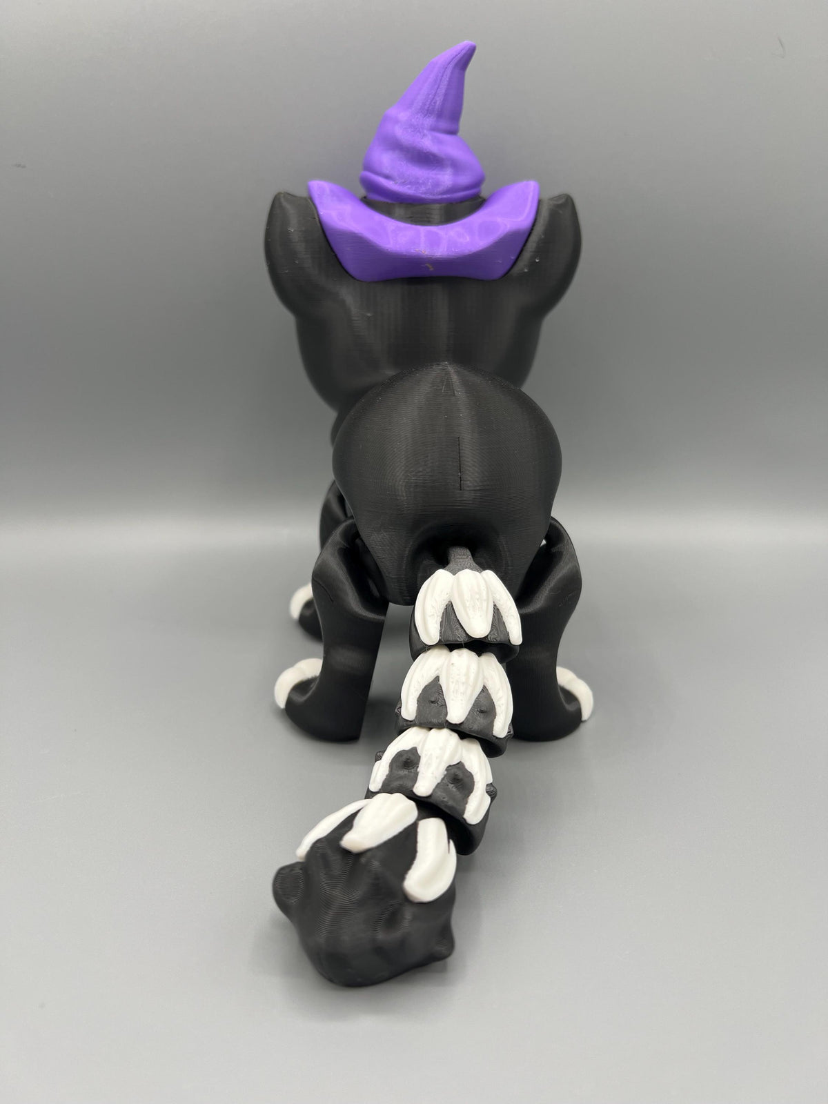 3D Printed Halloween Cat Fidget Toy: Articulating Black Cat Decor