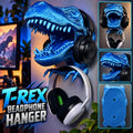 3D Printed T-Rex Headphone Hanger: Wall Mounted Dinosaur Headset Holder