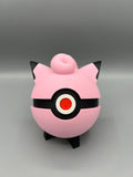 Clefairy Pokeball: 3D Printed Pink Anime Decor