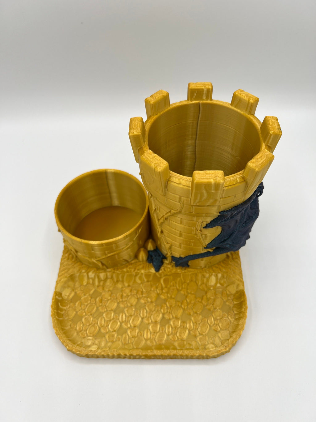 Dragon Castle Desk Organizer: 3D Printed Medieval Pen & Phone Holder