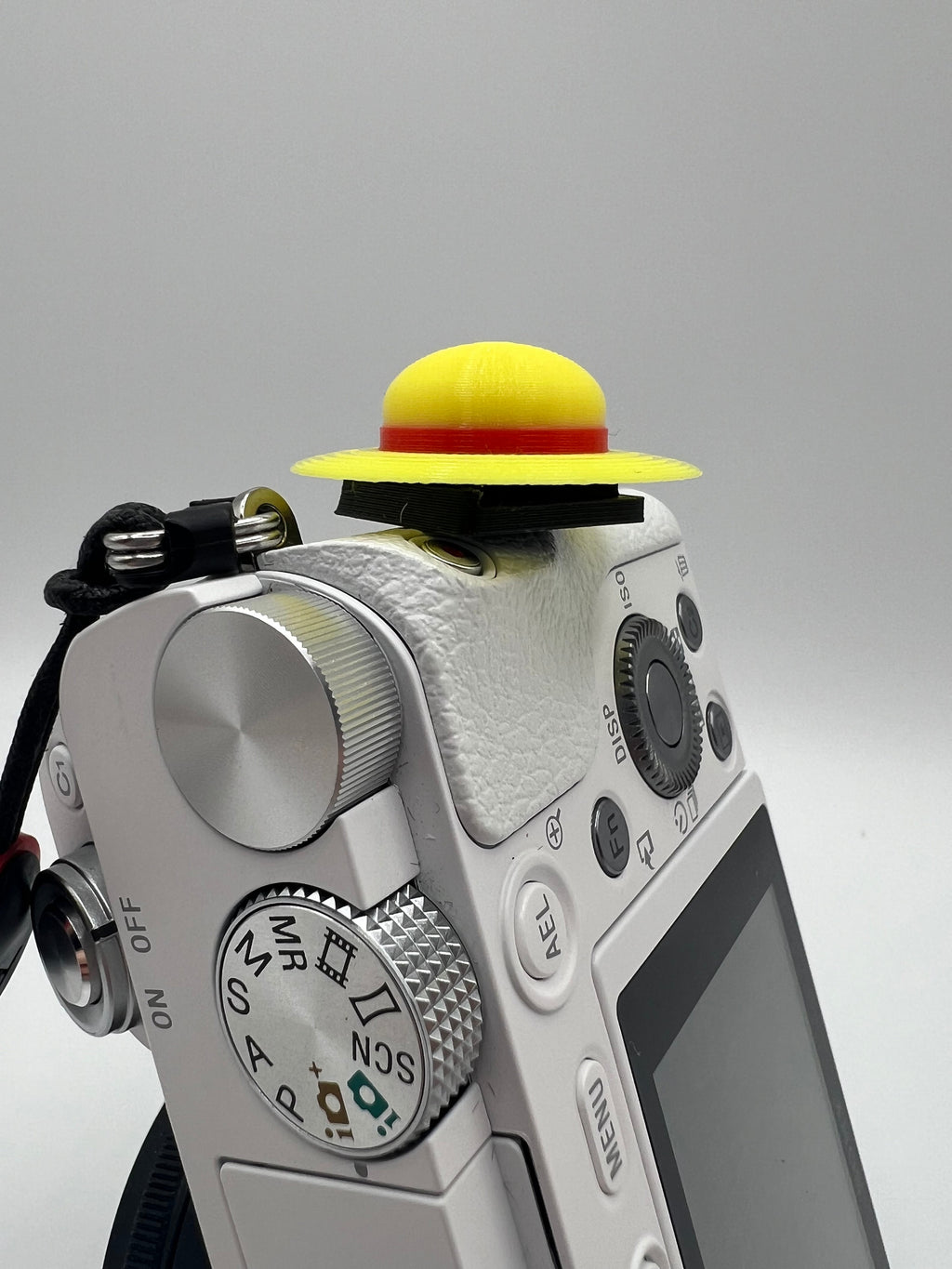 3D Printed Straw Hat Camera Hotshoe Cover - Customizable (2 Pack)