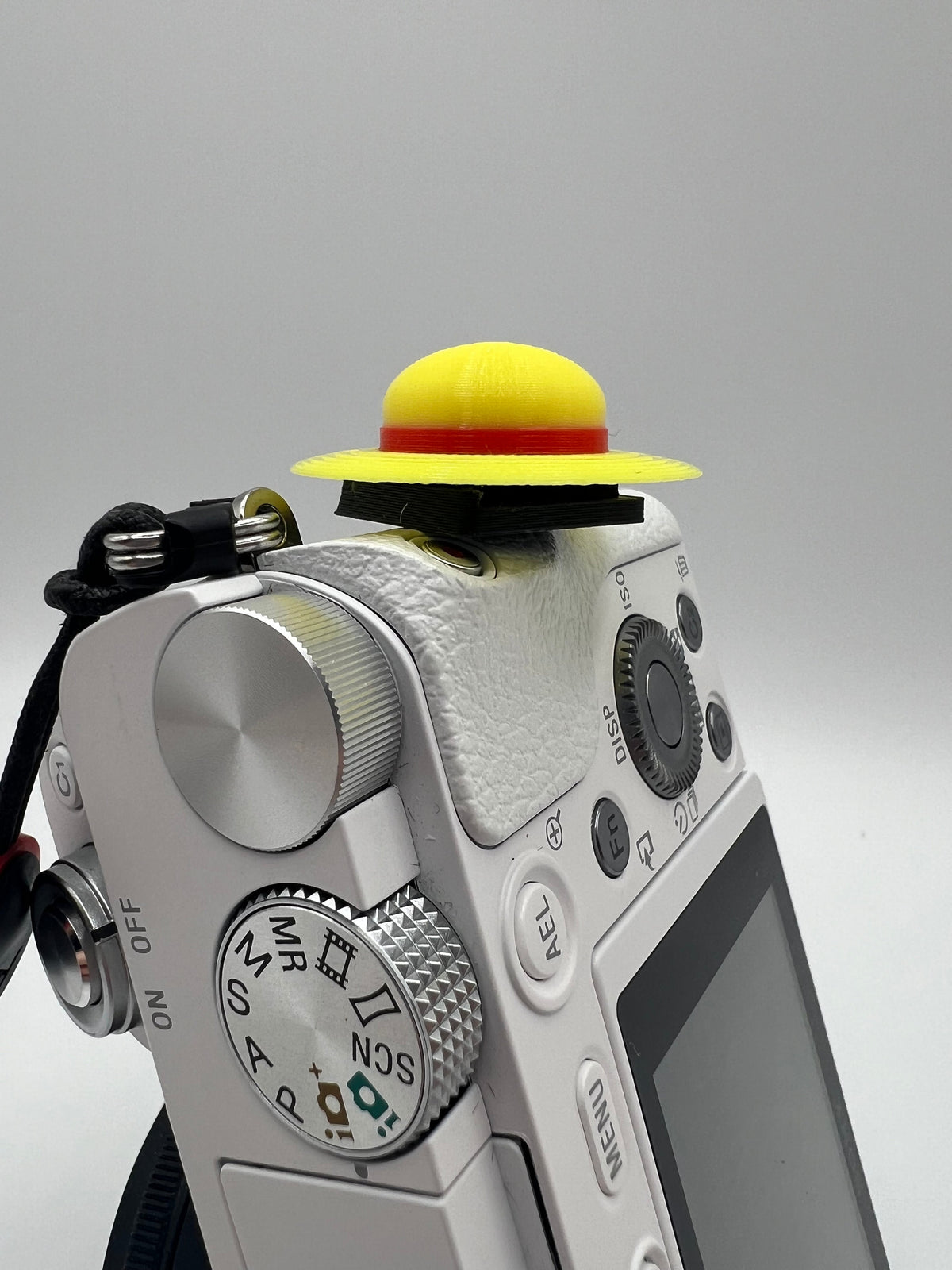 3D Printed Straw Hat Camera Hotshoe Cover - Customizable (2 Pack)