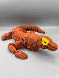 Articulating 3D Printed Komodo Dragon Toy - 23 in Flexi Fidget