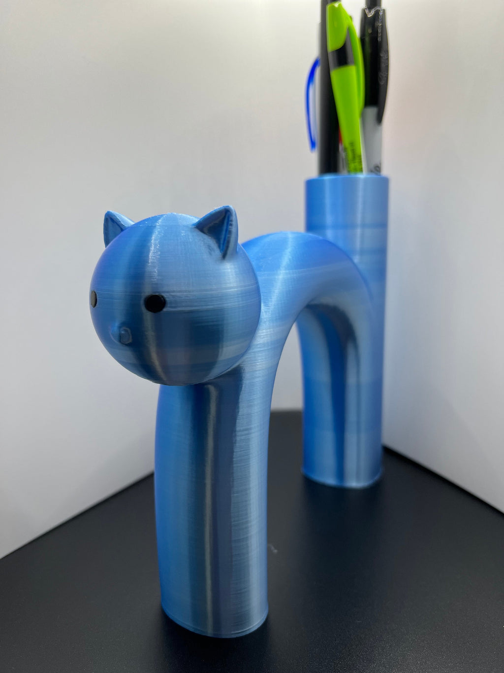 3D Printed Cat Pen Holder: Desk Organizer