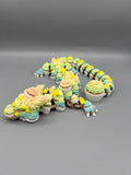Flexi Birthday Cupcake Dragon | Articulating 3D Printed Dragon | Sensory Fidget Toy | Cute Dragon Collector Gift | Custom Color Dragon