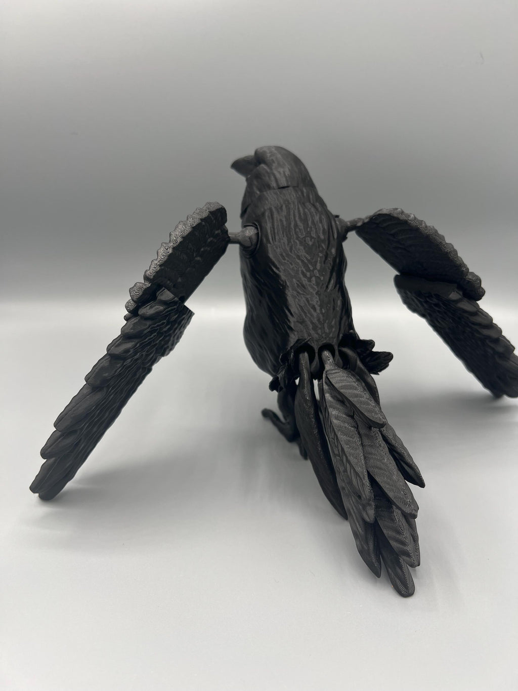 Articulating Flexi Raven Toy: 3D Printed Fidget Figurine