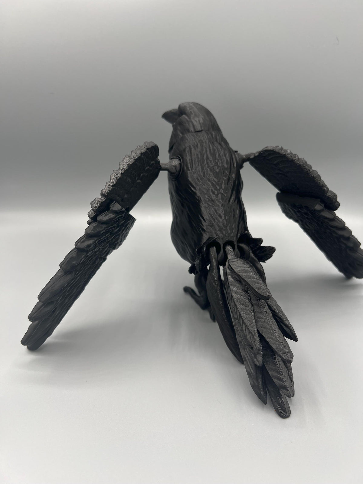 Articulating Flexi Raven Toy: 3D Printed Fidget Figurine