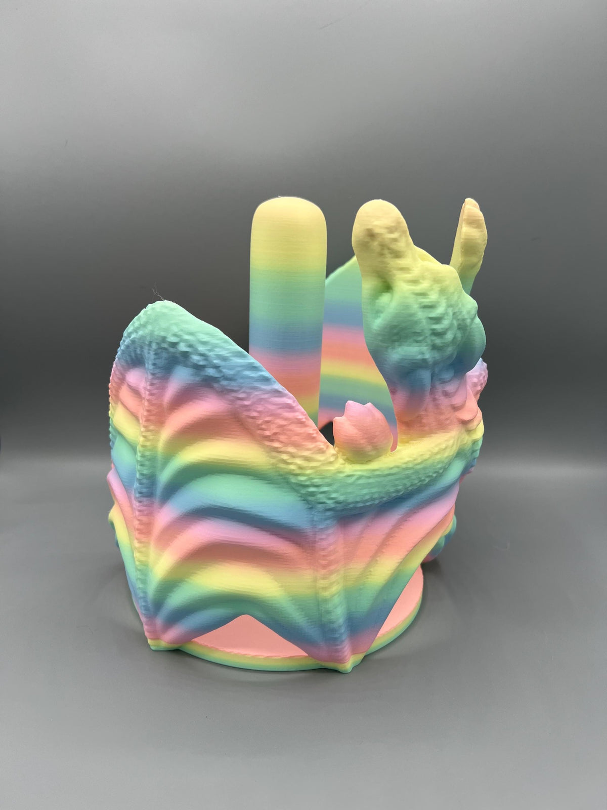 3D Printed Dragon Paper Towel Holder: Fantasy Kitchen Decor