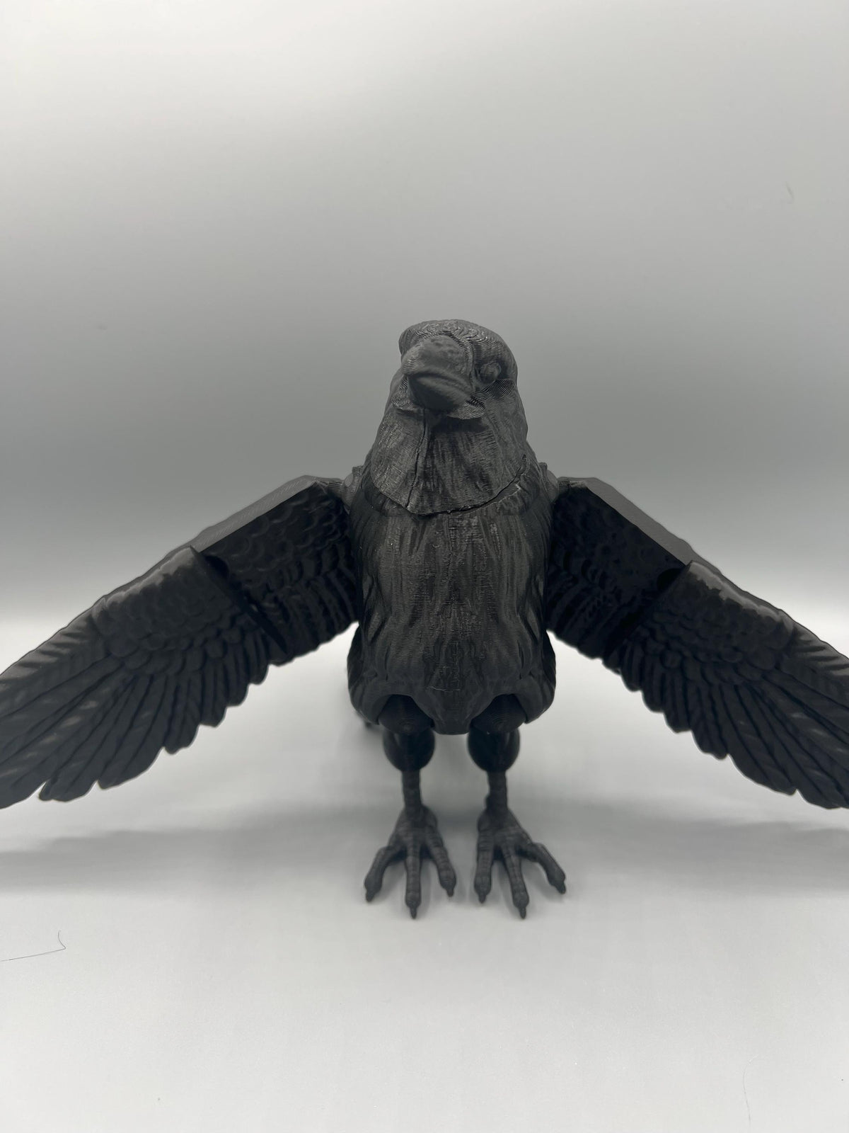 Articulating Flexi Raven Toy: 3D Printed Fidget Figurine