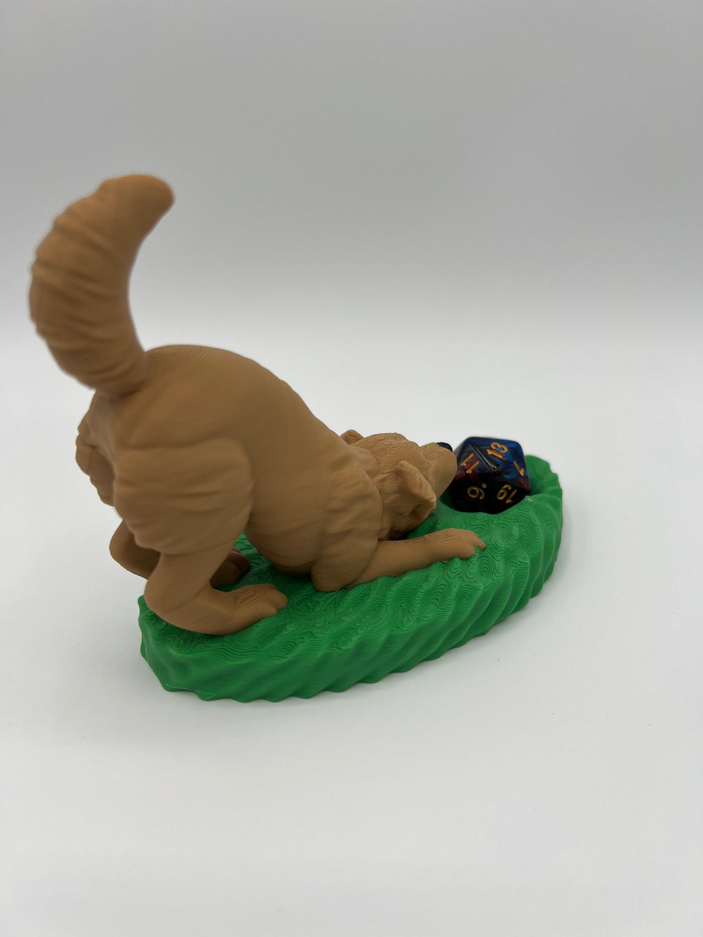 Playful Dog Dice Guardian: 3D Printed Dice Holder, Gamer Gift