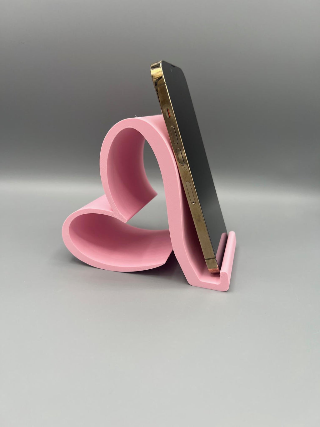 Heart Shaped Phone Stand | 3D Printed Desk Accessory, Modern Holder