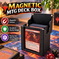 Magnetic MTG Deck Box: Commander Card Storage, Gaming Accessory