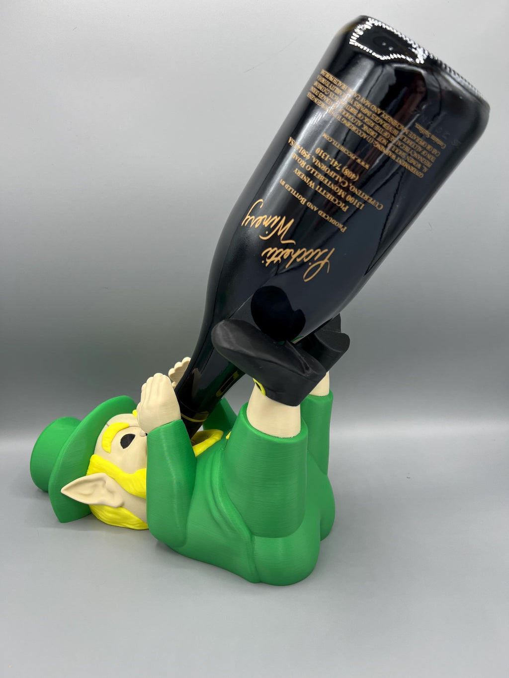 3D Printed Leprechaun Wine Bottle Holder: St. Patrick's Day Decor