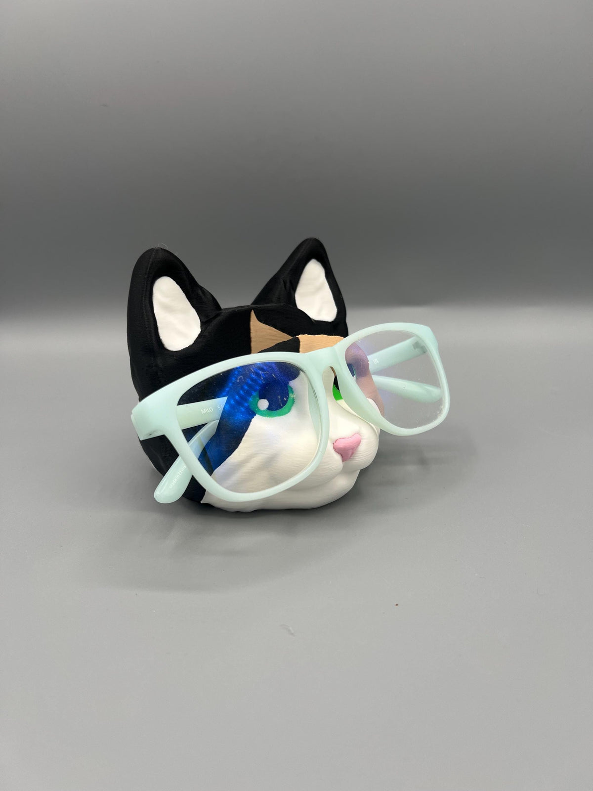 3D Printed Calico Cat Eyeglasses Holder – Cat Lover Gift