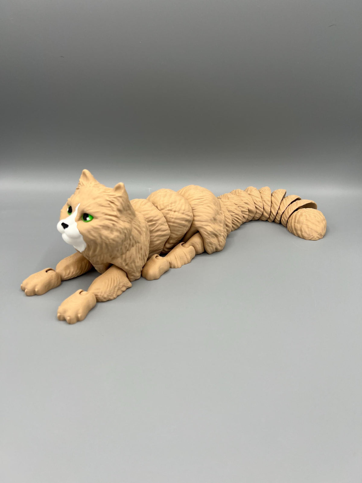 3D Printed Flexi Cat Toy: Articulating Long-Haired Fidget