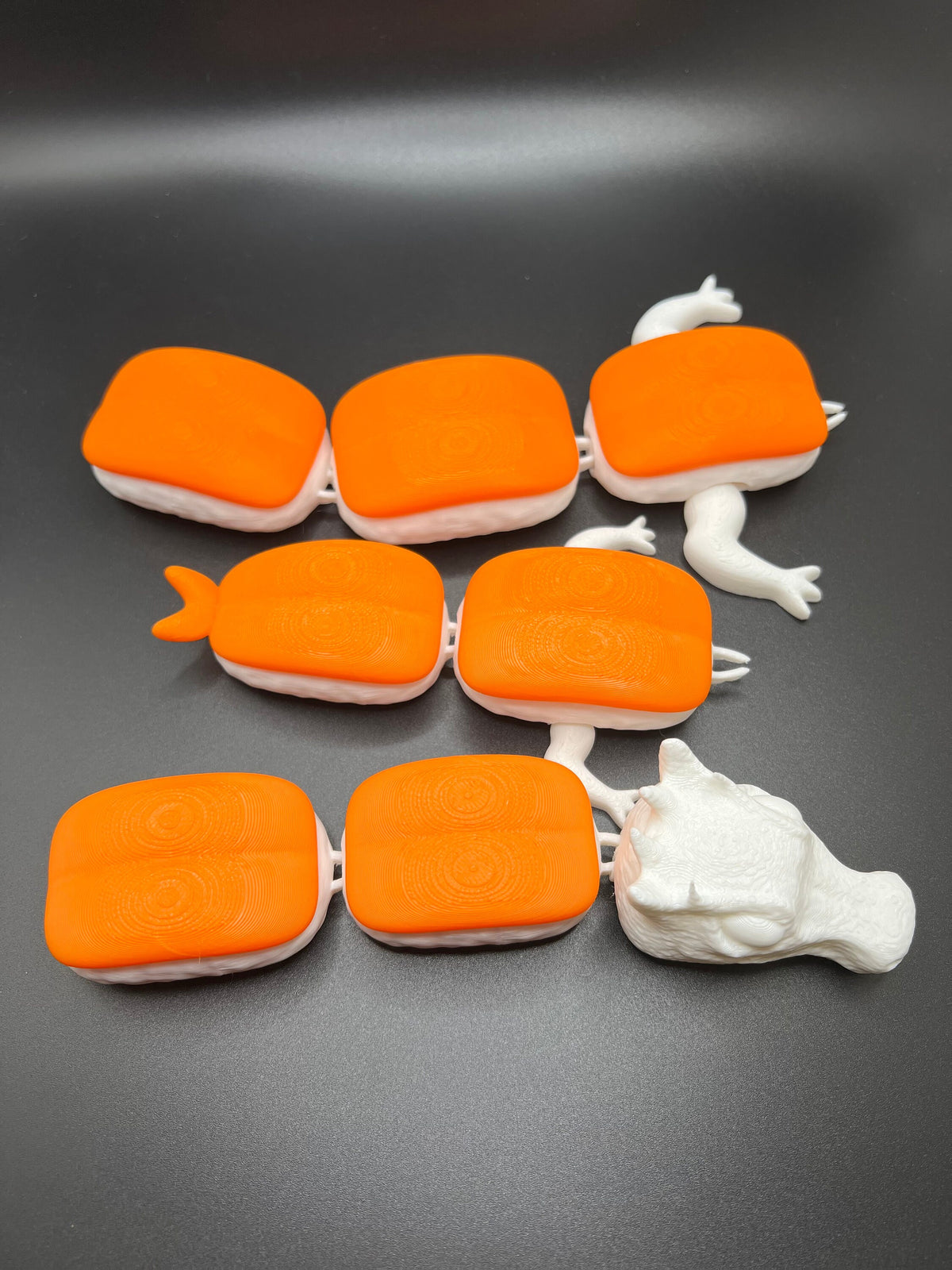 Articulating Sushi Dragon: 3D Printed Flexible Toy (20 Inches)