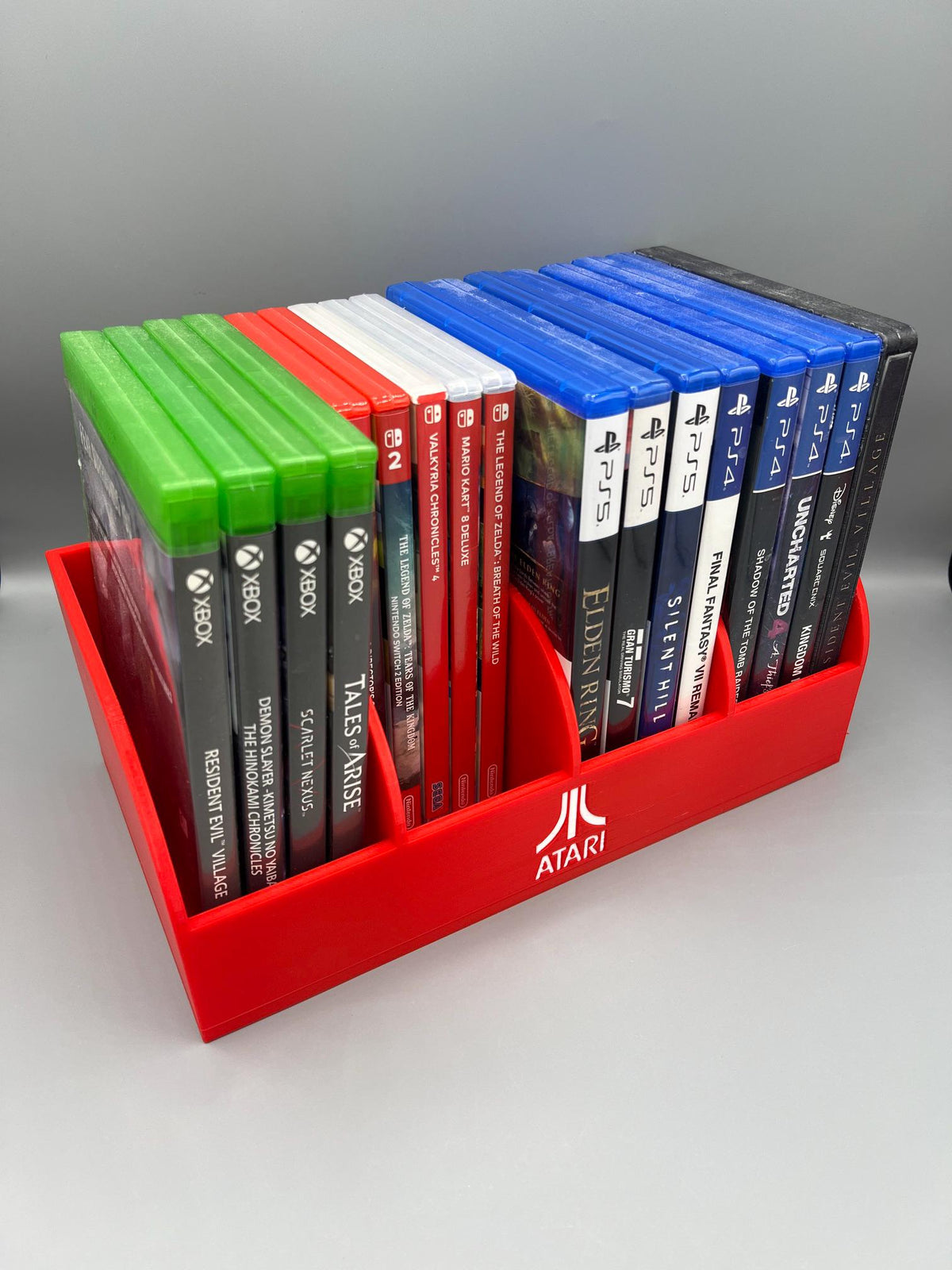 3D Printed Atari Game Storage Box: Retro Gaming Desk Organizer