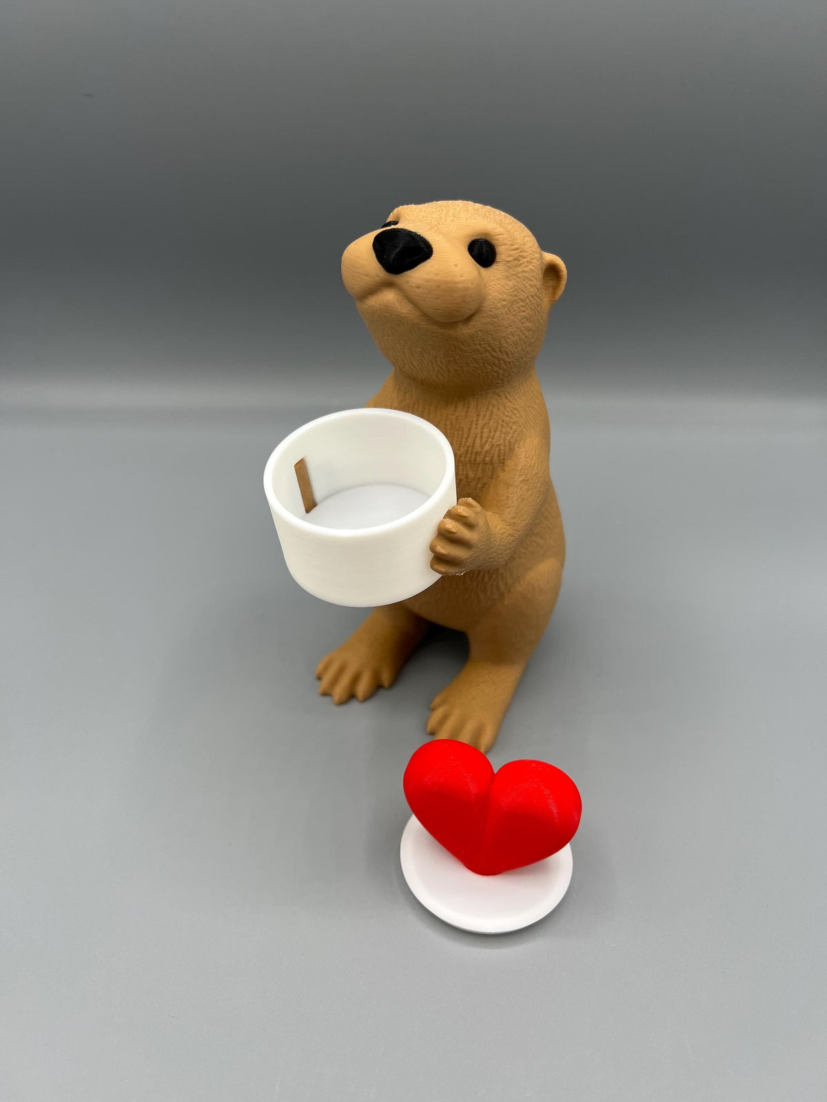 3D Printed Otter Tea Light Holder: Valentine's Gift