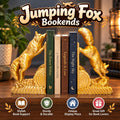 3D Printed Jumping Fox Bookends: Books & Game Storage