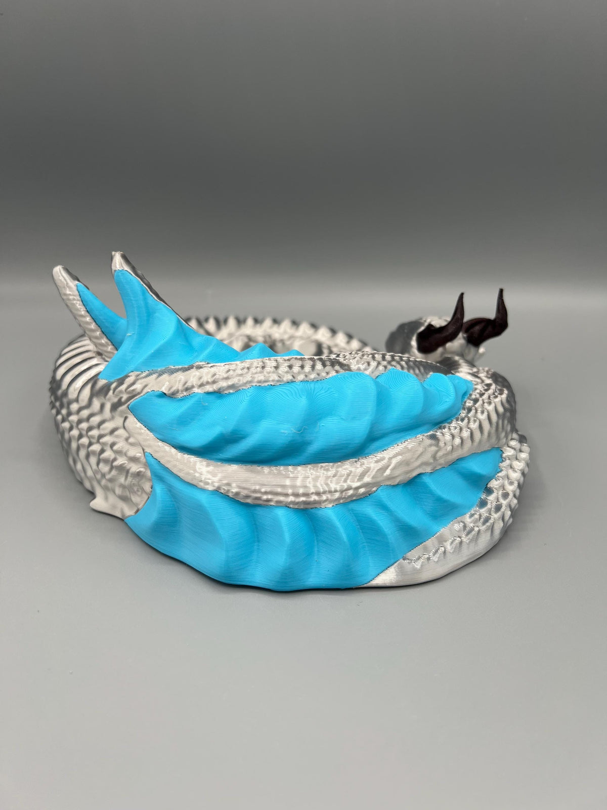 3D Printed Dragon Dice Holder: Silver Gaming Tray, DnD Accessory
