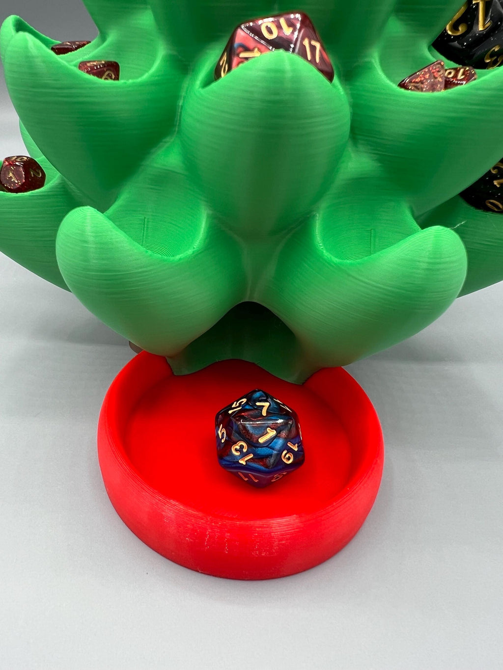 Christmas Tree Dice Tower: Holiday DnD Dice Holder