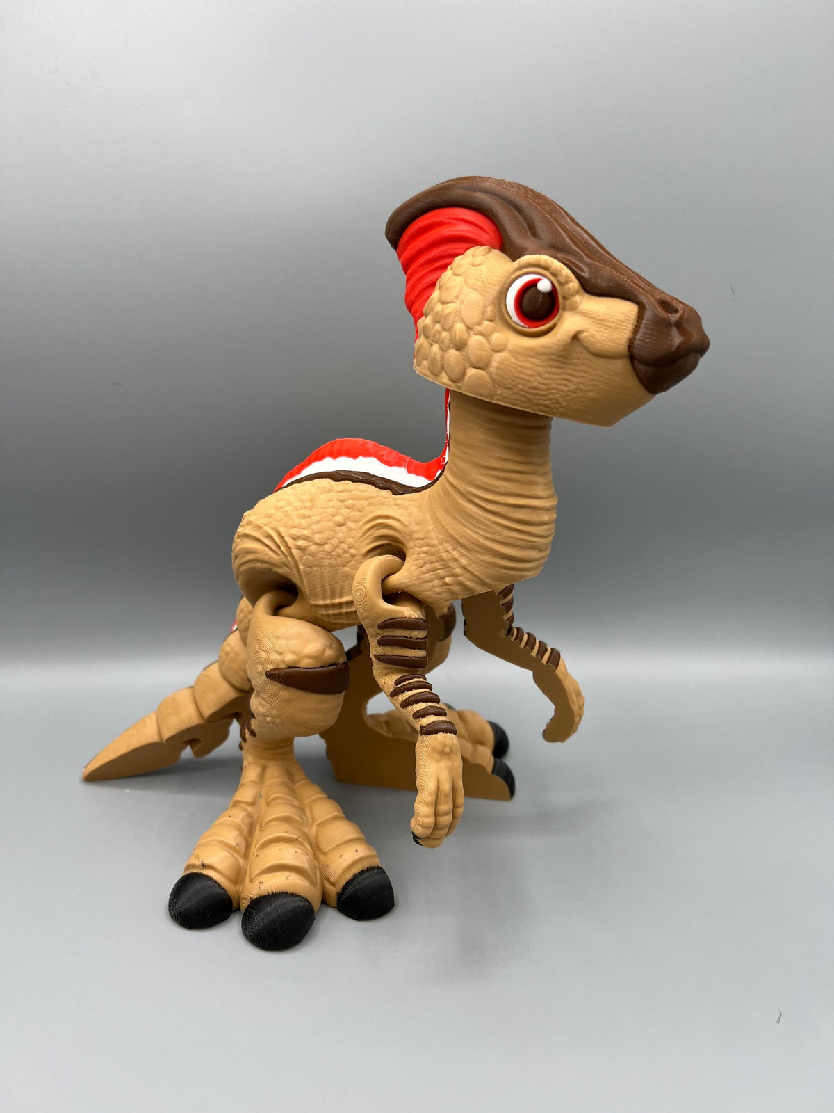 3D Printed Flexi Parasaurolophus Dinosaur Fidget Toy