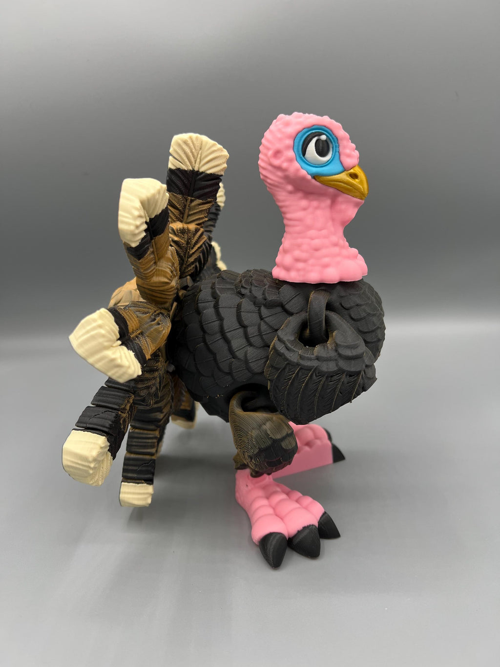 3D Printed Flexi Turkey Toy: Articulating Fidget Figurine