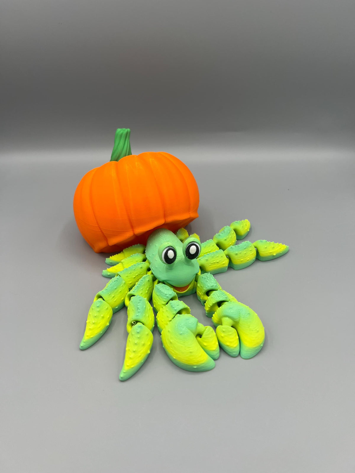 3D Printed Articulating Hermit Crab: Halloween, Skull, or Trash Can
