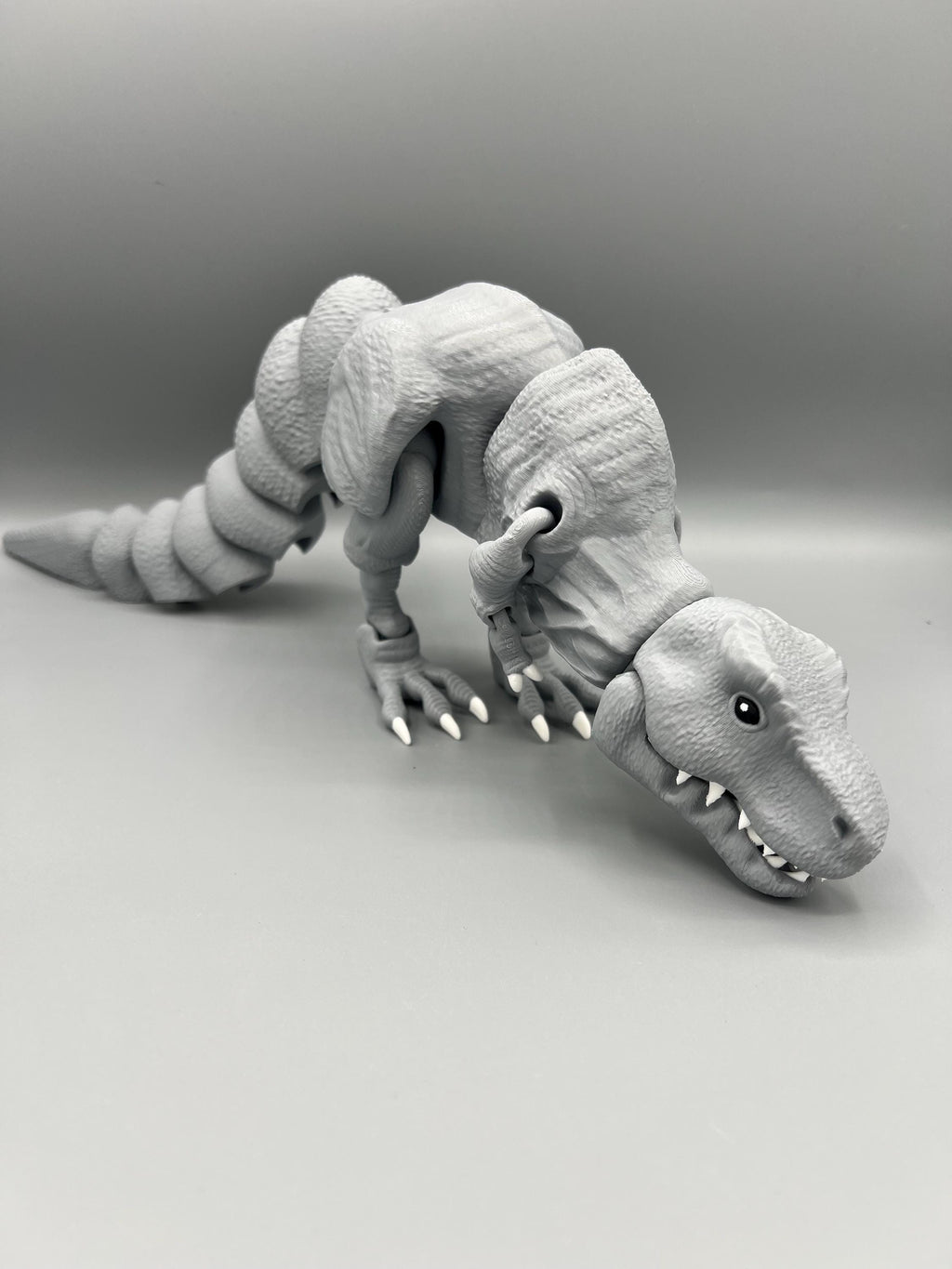 3D Printed Articulating T-Rex Dinosaur: Poseable Fidget Sensory Toy