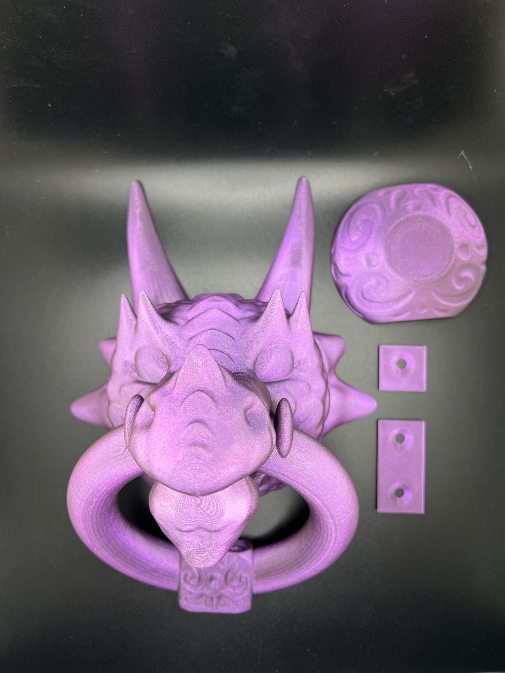 3D Printed Dragon Door Knocker: Medieval Home Decor