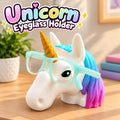 3D Printed Unicorn Eyeglass Holder: Rainbow Mane Desk Decor