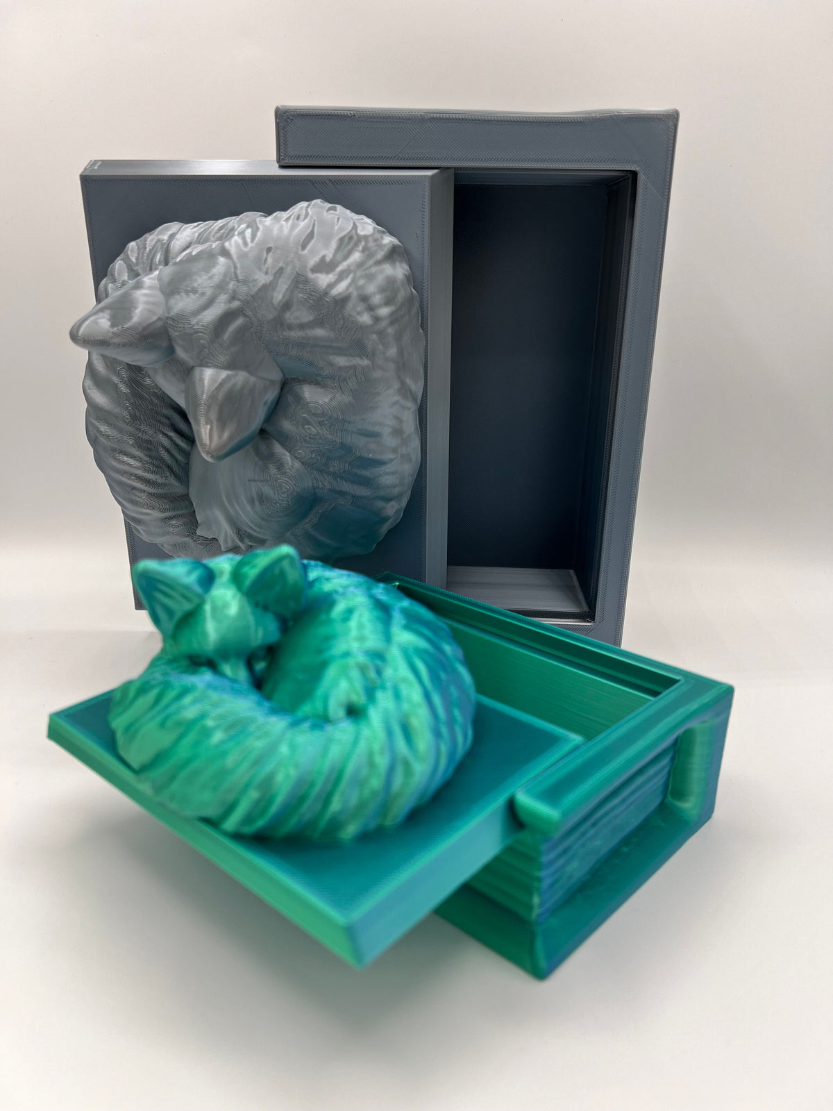 Sleeping Fox Book Box: Miniature Storage Container