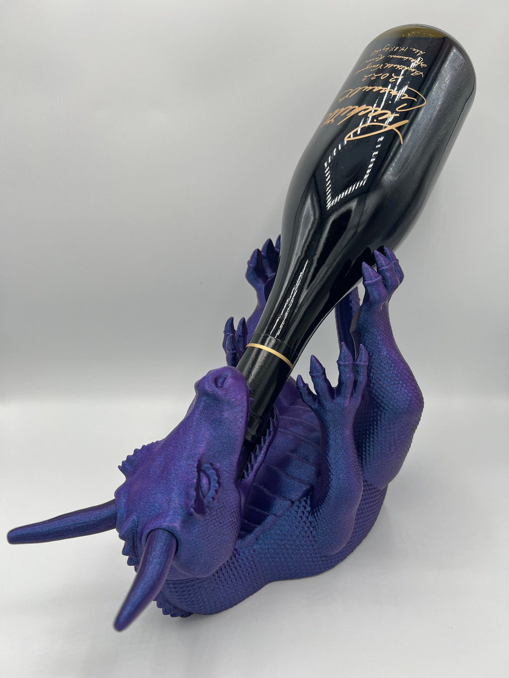 3D Printed Dragon Wine Bottle Holder: Medieval Fantasy Decor
